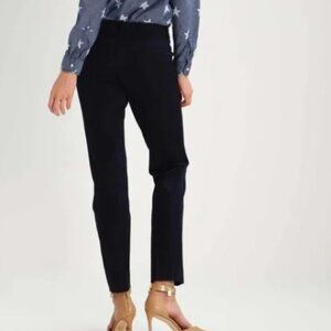 J. Crew Maddie Pant in two-way stretch cotton black sz 4 NWT